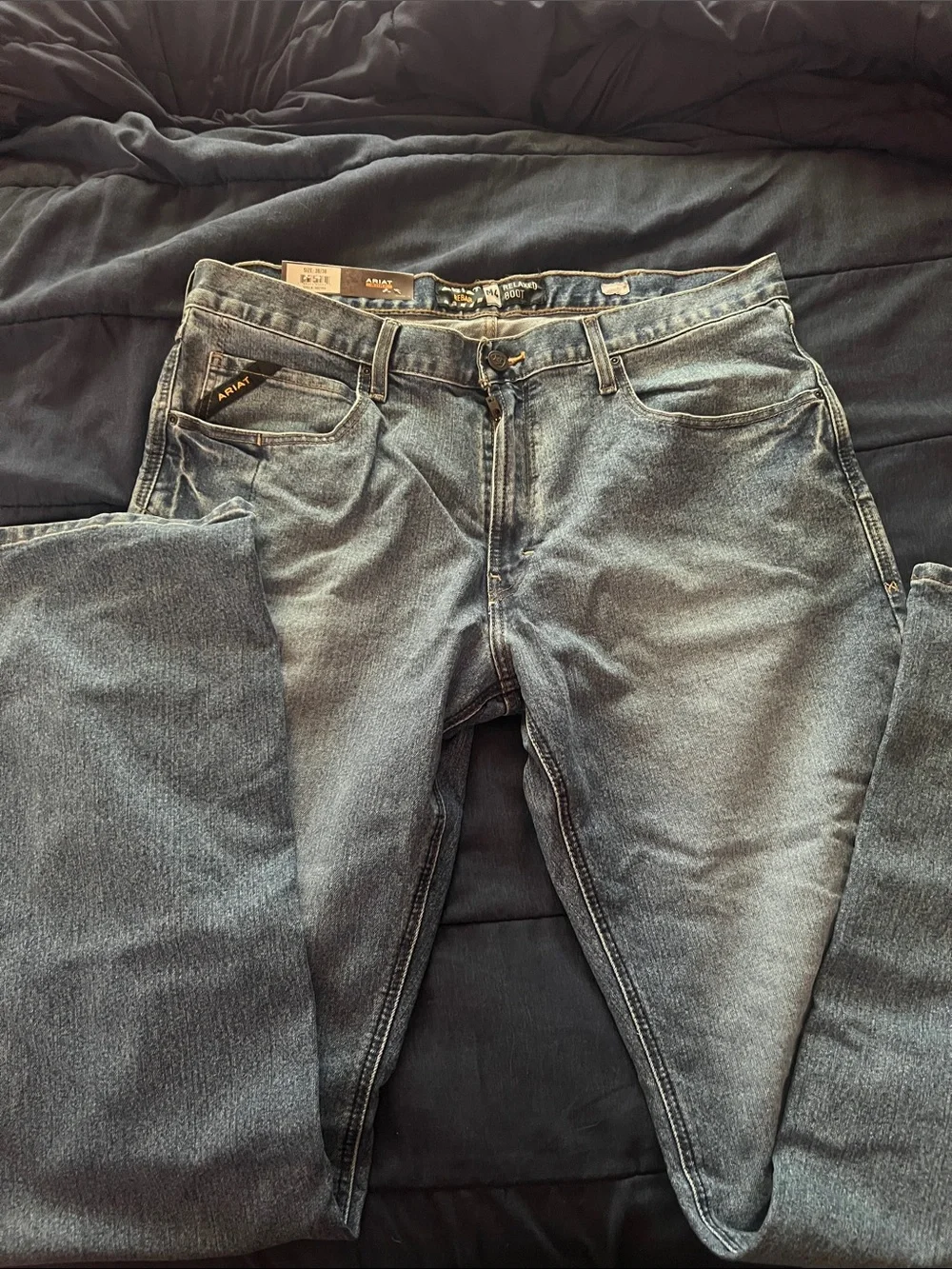 Ariat Men's relaxed bootcut Faded Blue Jeans